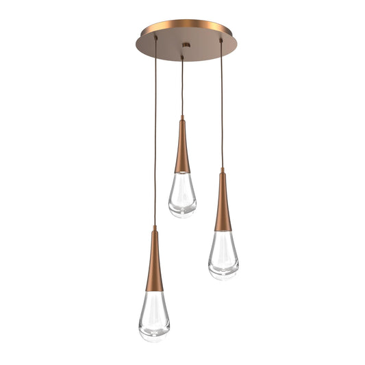 Rain Drop 17" Wide LED Multi Light Pendant