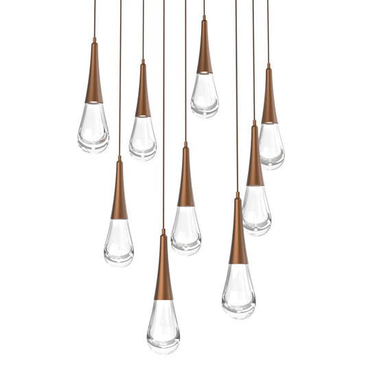 Rain Drop 26" Wide LED Multi Light Pendant