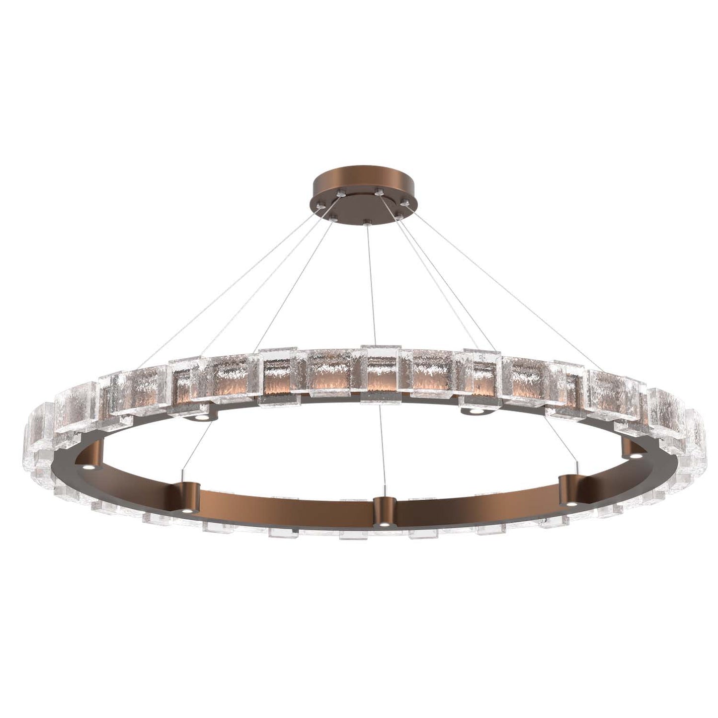 Tessera 6 Light 50" Wide LED Ring Chandelier - 3000K