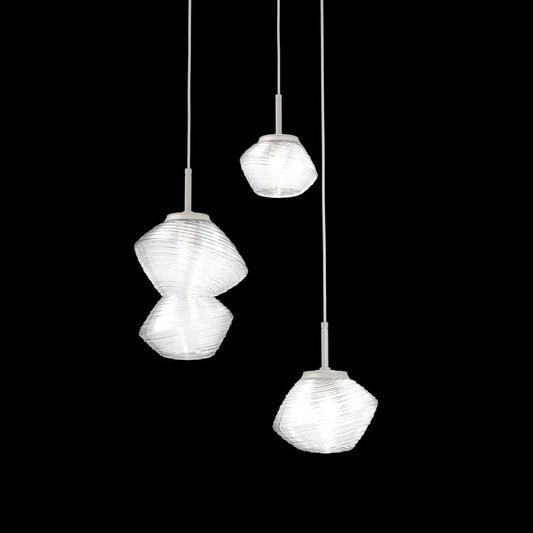 Mesa 3 Light 21" Wide LED Abstract Multi Light Pendant - 2700K