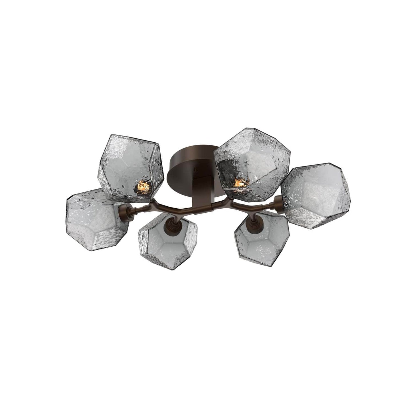 Gem 6 Light 36" Wide LED Semi-Flush Ceiling Fixture - 2700K