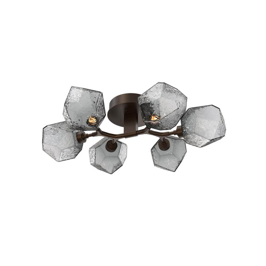 Gem 6 Light 36" Wide LED Semi-Flush Ceiling Fixture - 2700K