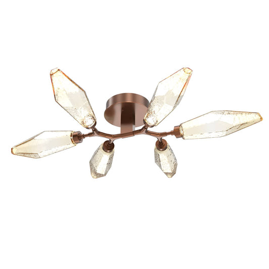 Rock Crystal 36" Wide LED Semi-Flush Ceiling Fixture