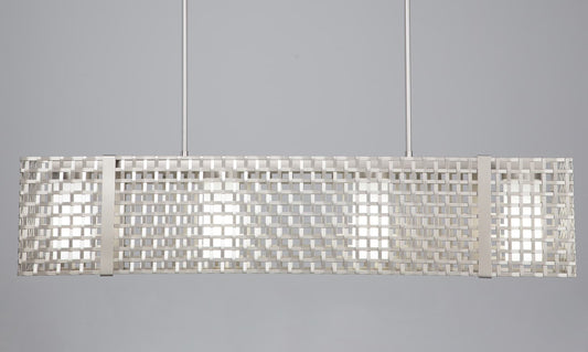 Tweed 4 Light 45" Wide Chandelier - Medium (E26) with Frosted Glass Inner Shades and Finished to Match Outer Metal Shade