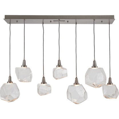 Hammerton Studio Gem 48" Wide 7 Light Hand Blown Glass Linear LED Pendant