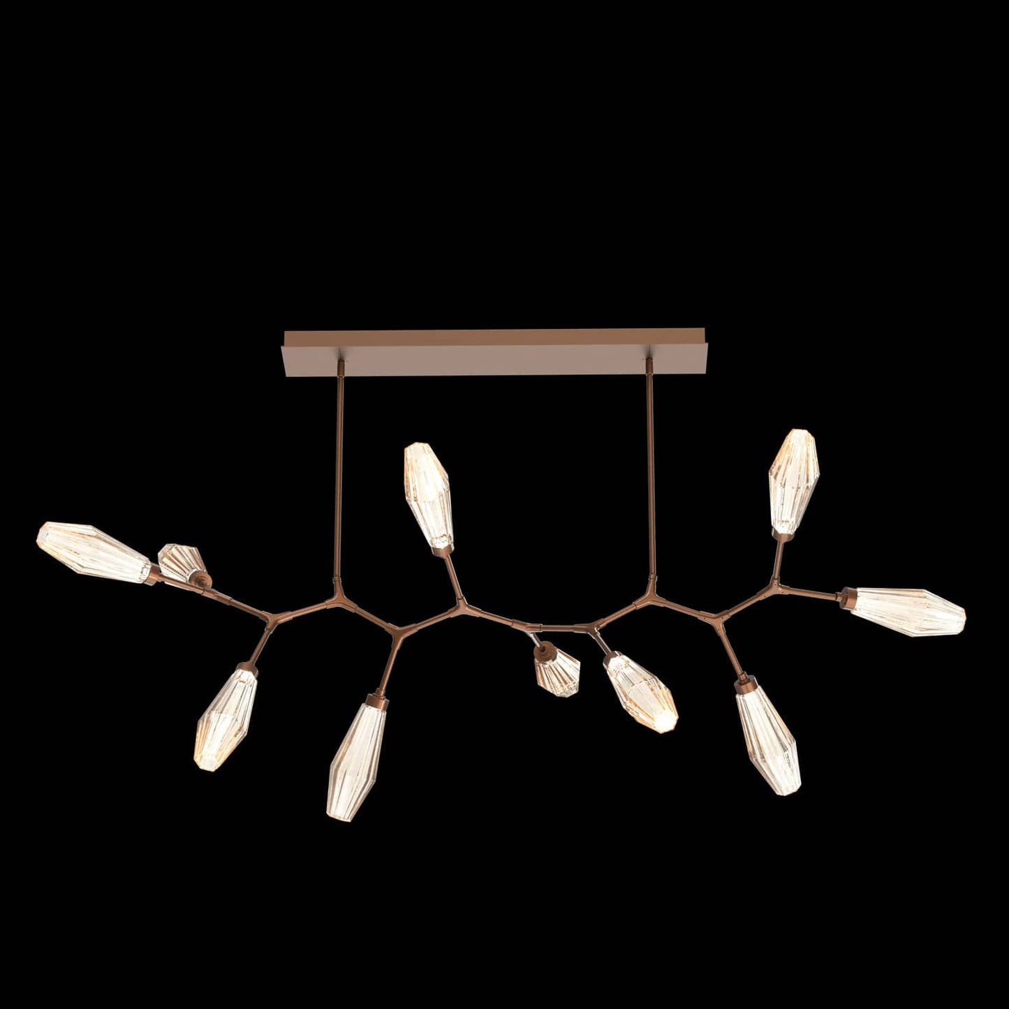 Aalto 10 Light 68" Wide LED Abstract Chandelier - 3000K