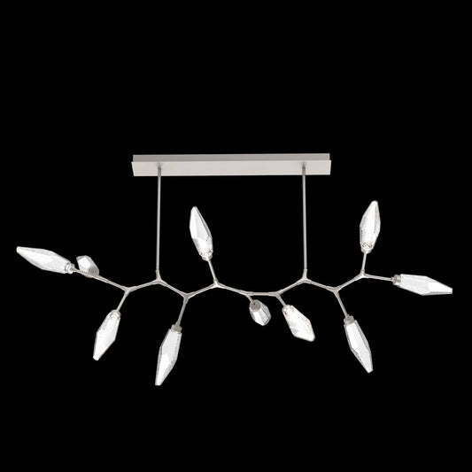 Rock Crystal 10 Light 68" Wide LED Abstract Chandelier - 3000K