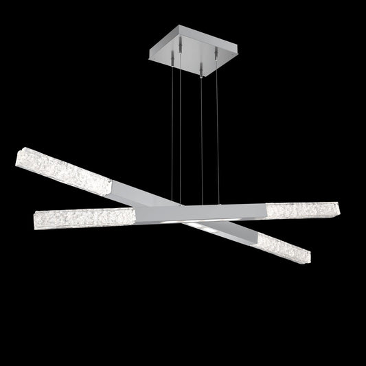 Axis 12 Light 48" Wide LED Abstract Linear Chandelier - 3000K