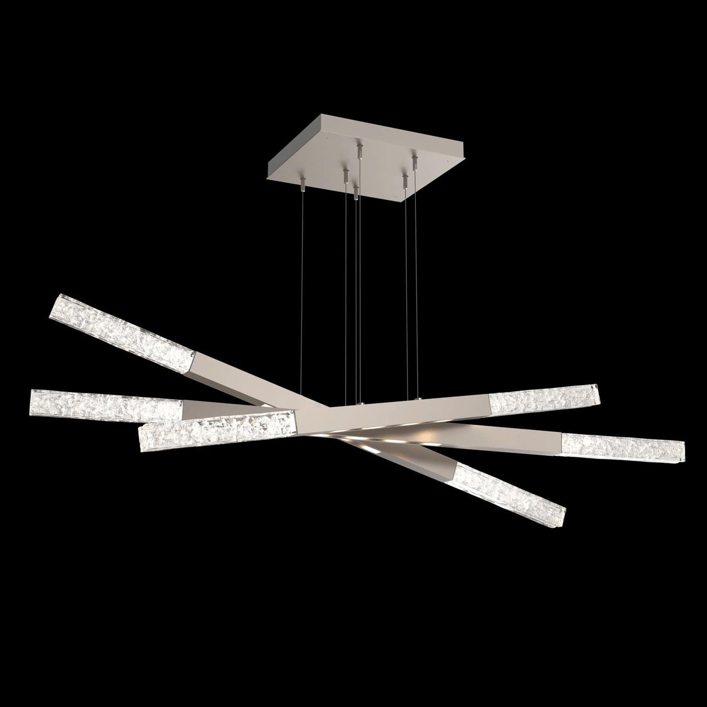 Axis 18 Light 62" Wide LED Abstract Linear Chandelier - 3000K