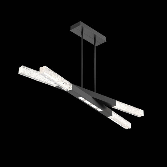 Axis 8 Light 51" Wide LED Abstract Linear Chandelier - 3000K