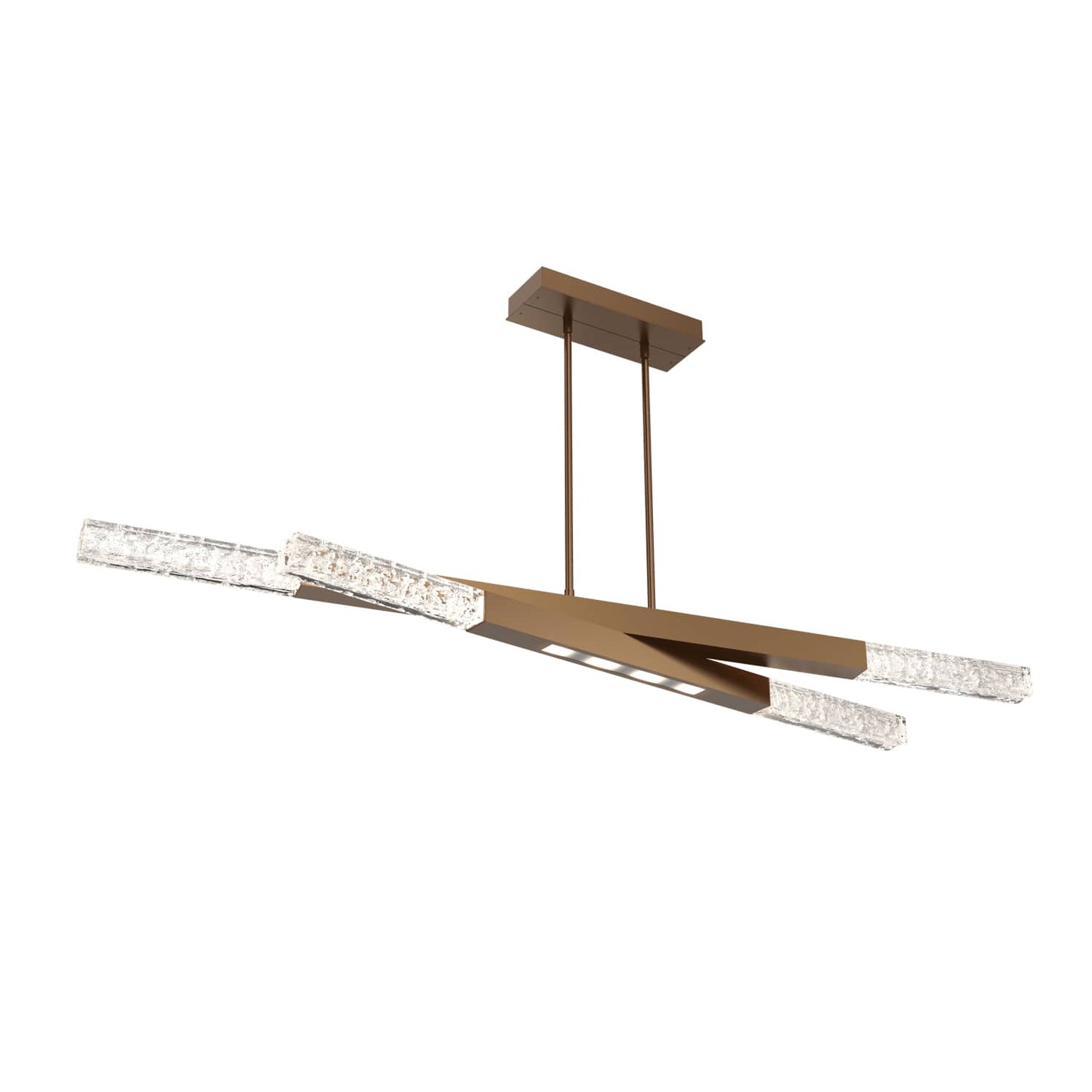 Axis 64" Wide LED Abstract Chandelier