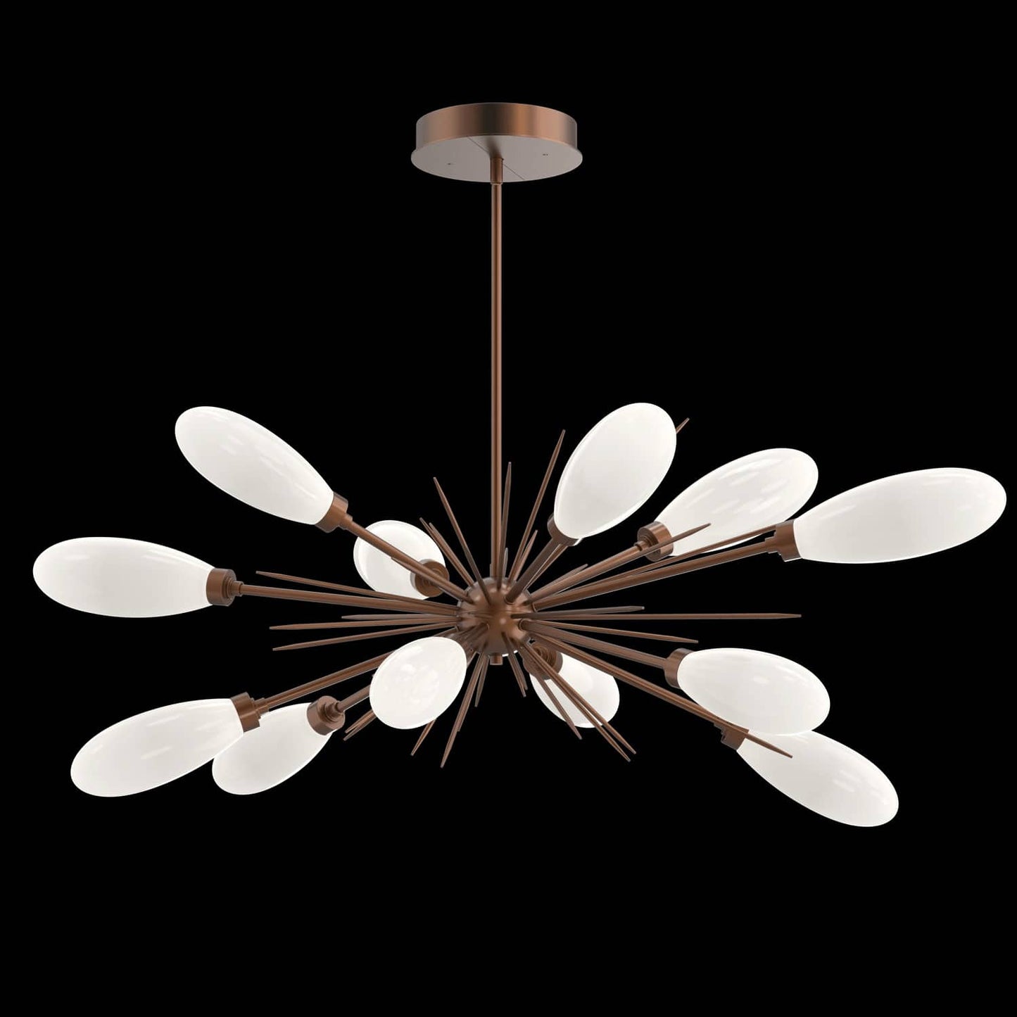 Fiori 12 Light 34" Wide LED Abstract Sputnik Chandelier - 3000K
