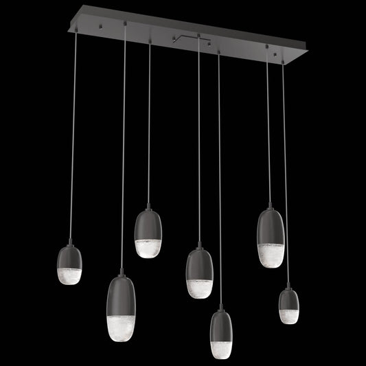 Pebble 7 Light 46" Wide LED Linear Chandelier - 2700K