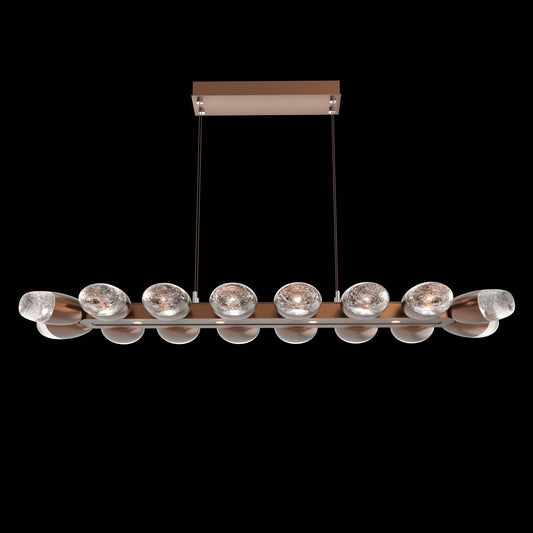 Pebble 20 Light 47" Wide LED Linear Chandelier - 2700K