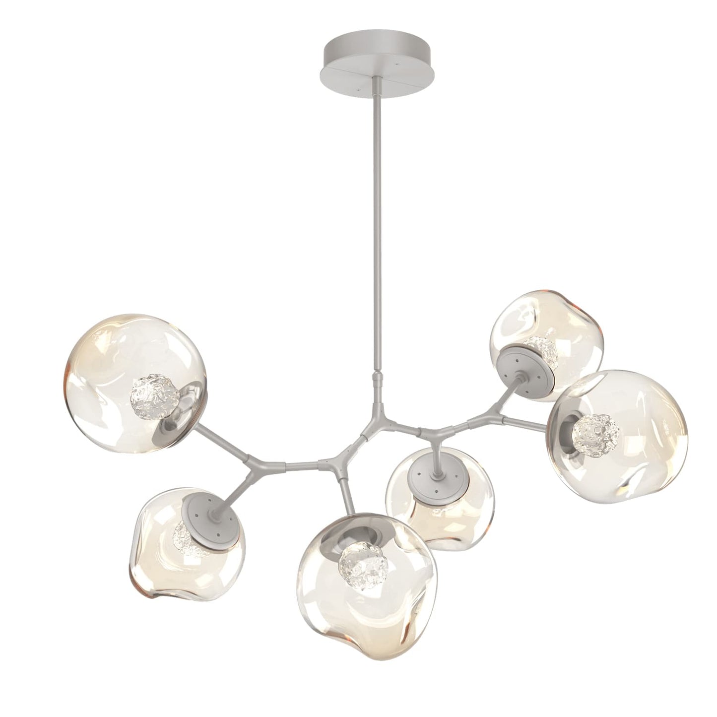 Luna 37" Wide LED Crystal Abstract Chandelier