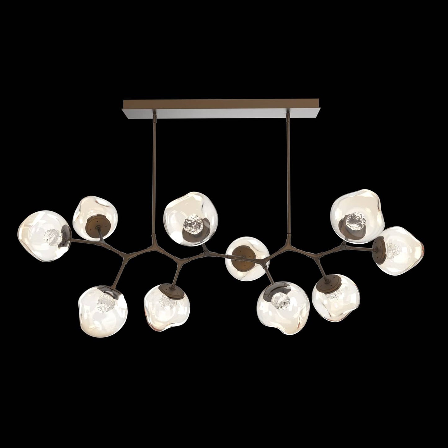 Nebula 10 Light 63" Wide LED Abstract Chandelier - 3000K