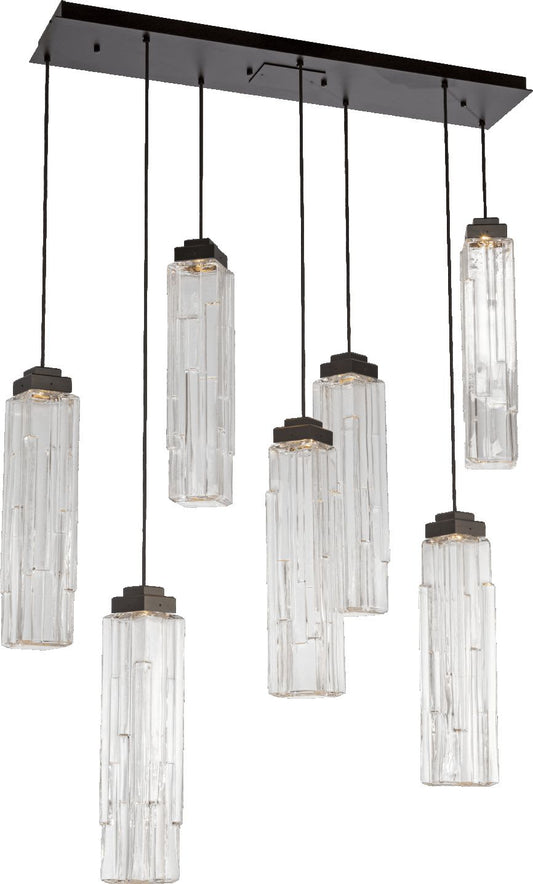 Ledgestone 7 Light 44" Wide LED Linear Pendant
