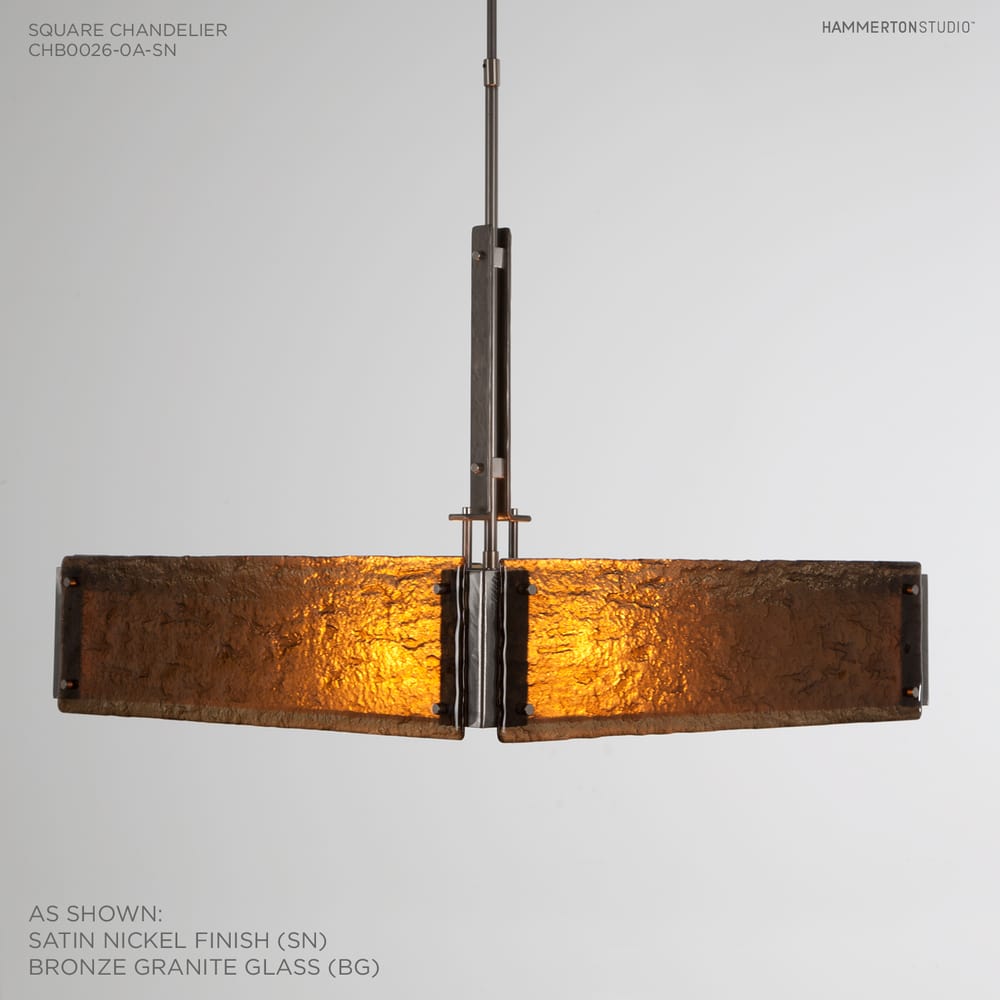 Urban Loft 24" Wide Artisan Crafted Chandelier with Hand Textured Glass