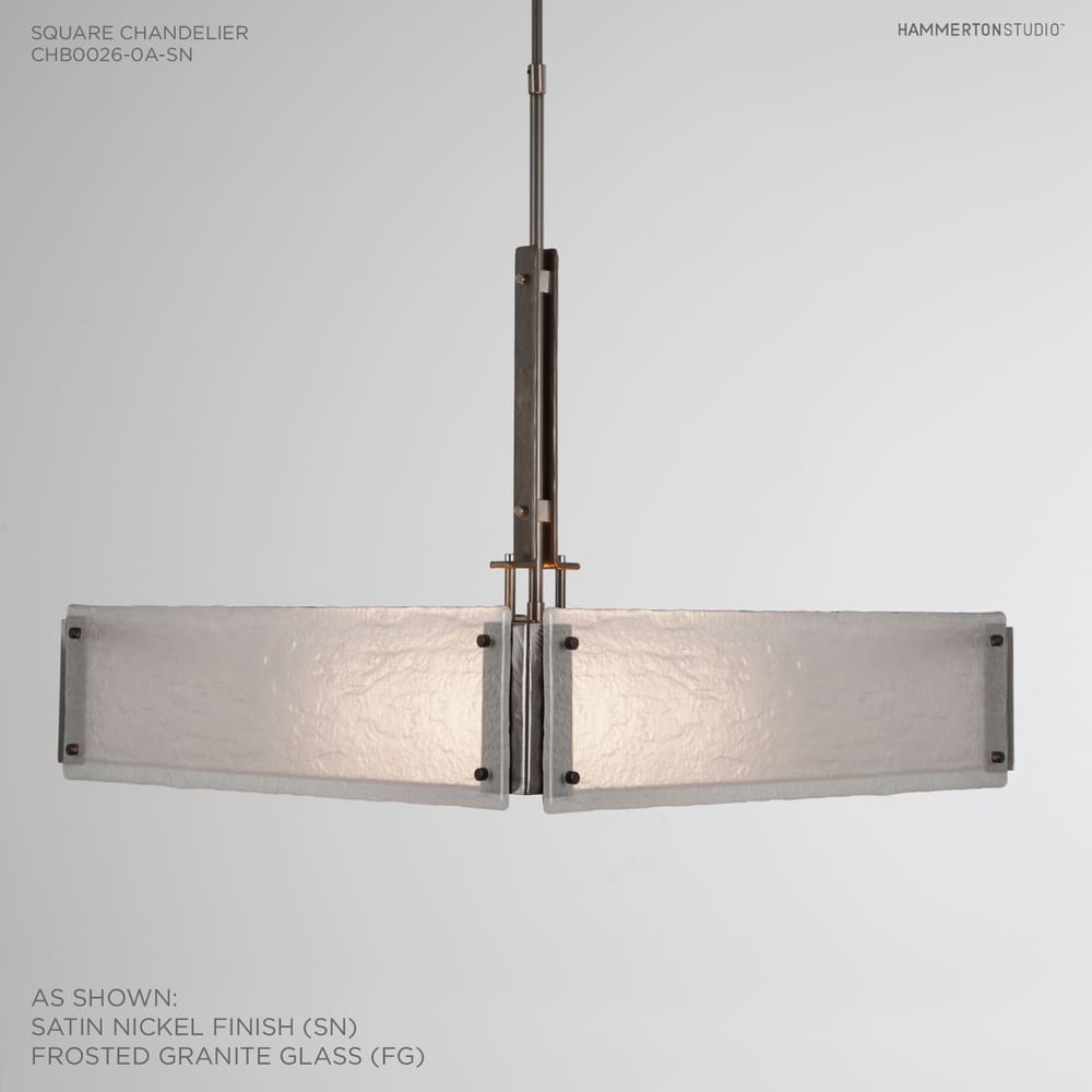 Urban Loft 24" Wide Artisan Crafted Chandelier with Hand Textured Glass