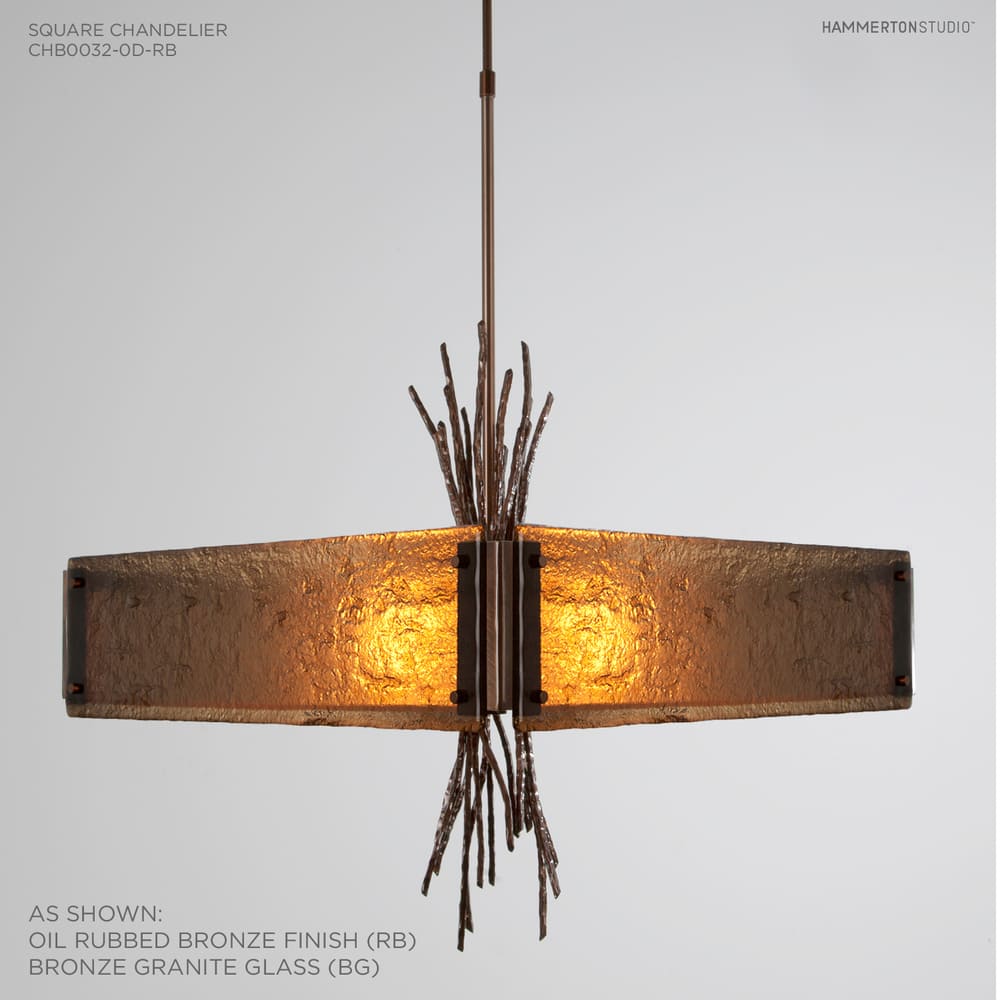 Ironwood 24" Wide Artisan Crafted Chandelier with Hand Textured Glass and Sculpted Steel