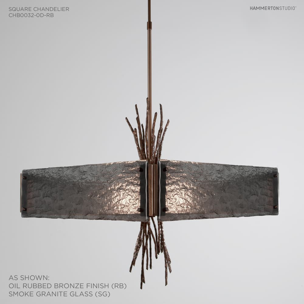 Ironwood 24" Wide Artisan Crafted Chandelier with Hand Textured Glass and Sculpted Steel