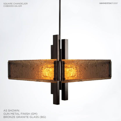 Carlyle 24" Wide Artisan Crafted Chandelier with Hand Textured Glass