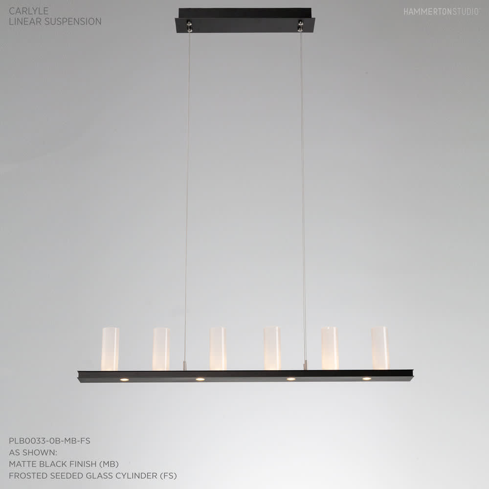 Carlyle 44" Wide Artisan Crafted 10 Light LED Linear Chandelier