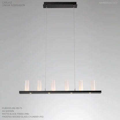Carlyle 44" Wide Artisan Crafted 10 Light LED Linear Chandelier