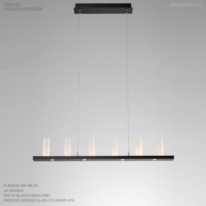 Hammerton Studio Carlyle 44" Wide Artisan Crafted 10 Light LED Linear Chandelier
