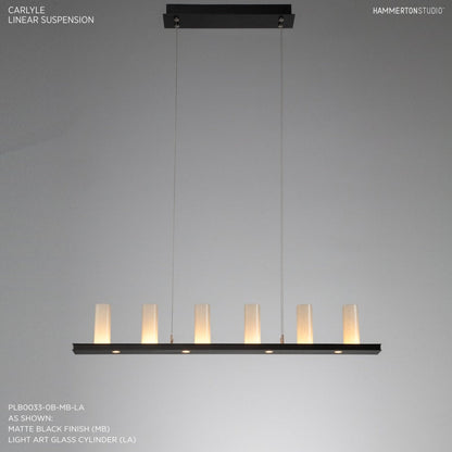 Hammerton Studio Carlyle 44" Wide Artisan Crafted 10 Light LED Linear Chandelier