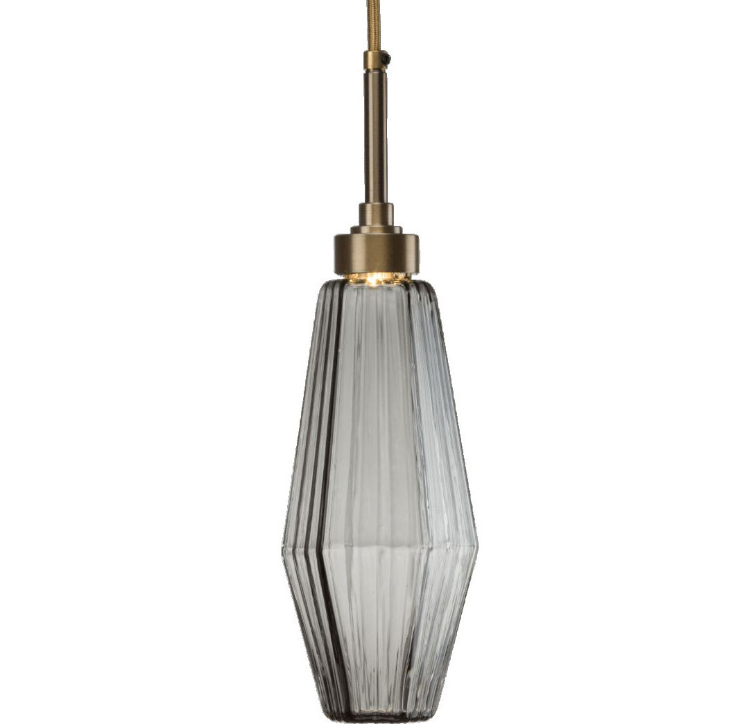 Aalto 37" Wide Artisan Crafted Geometric Optic Glass 6 Light Chandelier