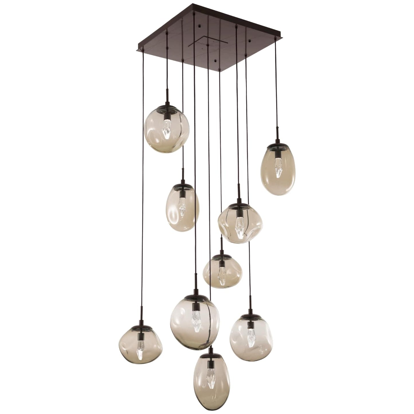 Cosmos 32" Wide Artisan Crafted 8 Light Nebula Glass Pendant