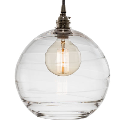 Terra 31" Wide Artisan Crafted Optic Glass 9 Light Pendant