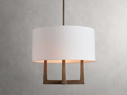Harlow Crossframe Shaded Chandelier