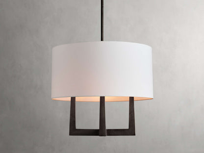 Harlow Crossframe Shaded Chandelier
