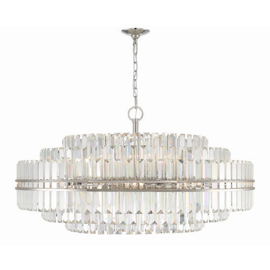 Hayes 40.5'' Polished Nickel Chandelier Silver 40.5"W x 21"H x 40.5"D