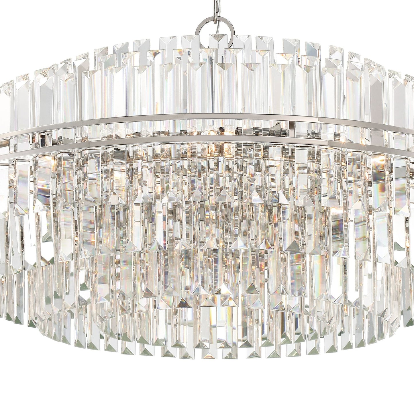 Hayes 40.5'' Polished Nickel Chandelier Silver 40.5"W x 21"H x 40.5"D