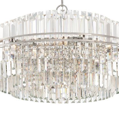Hayes 40.5'' Polished Nickel Chandelier Silver 40.5"W x 21"H x 40.5"D