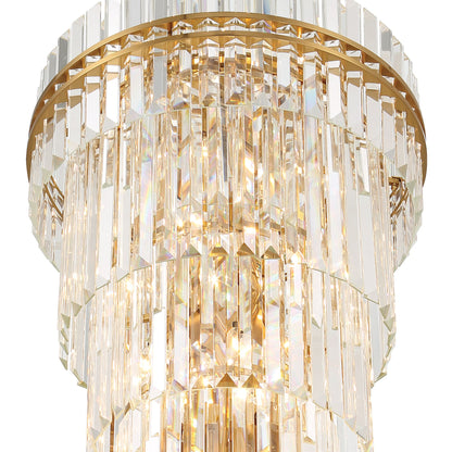 Hayes 24'' Aged Brass Chandelier Gold 24"W x 66"H x 24"D