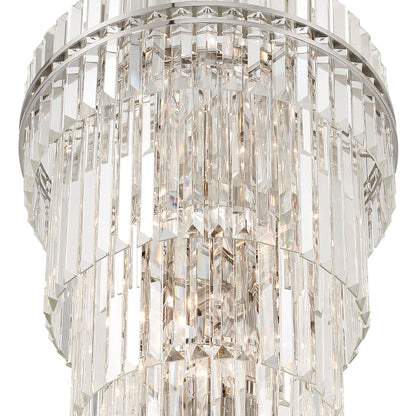 Hayes 24'' Polished Nickel Chandelier Silver 24"W x 66"H x 24"D