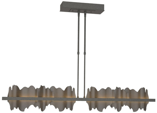 Hildene 51.9" Natural Iron & Dark Smoke Short LED Pendant