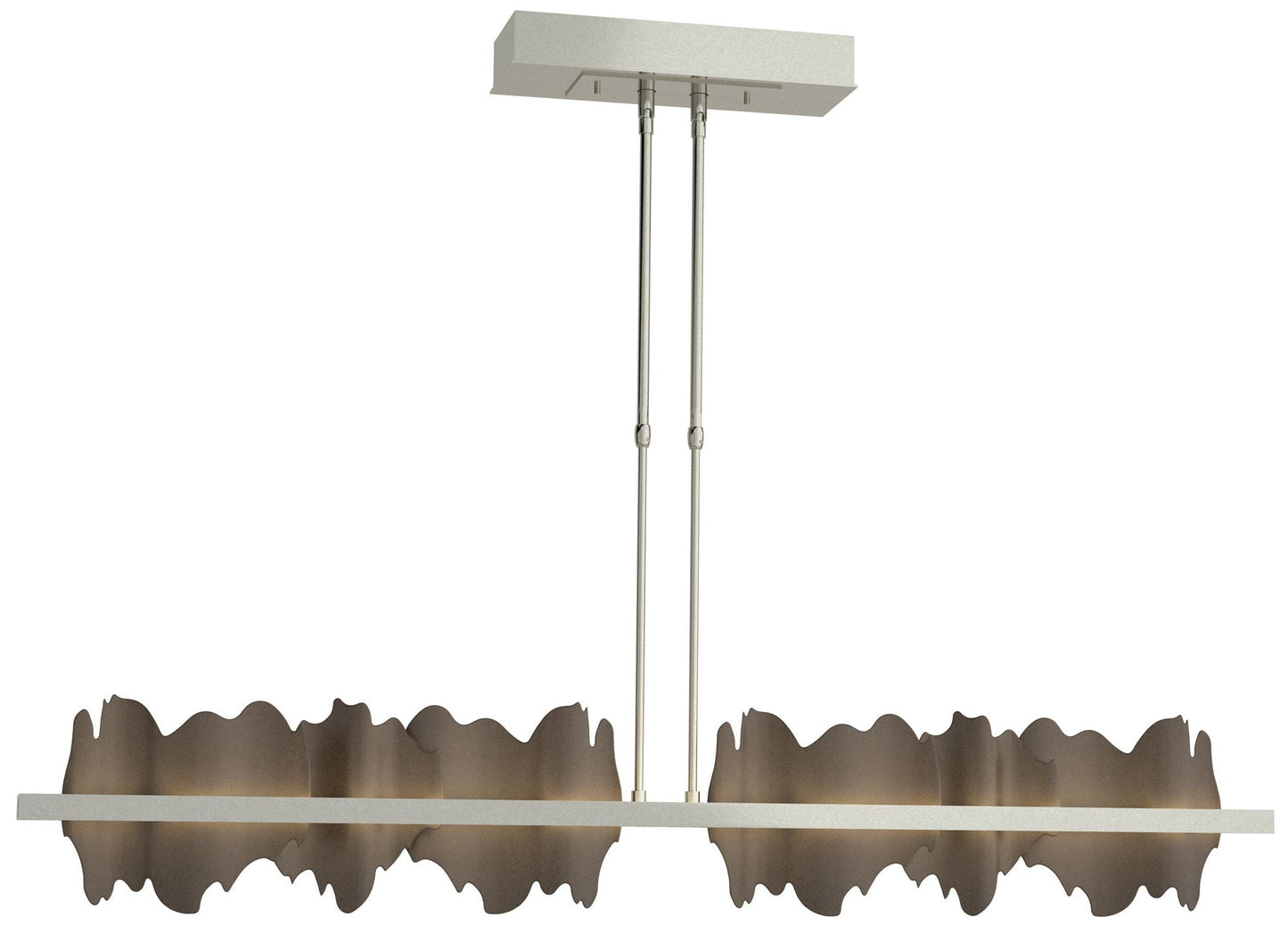 Hildene 51.9" Sterling & Bronze Long LED Pendant