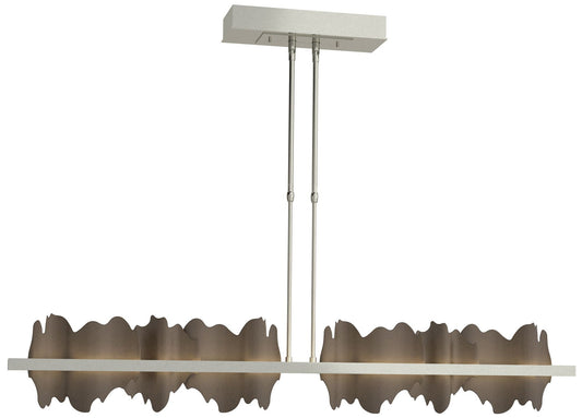 Hildene 51.9" Sterling & Bronze Short LED Pendant