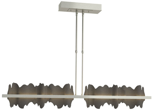 Hildene 51.9" Sterling & Natural Iron Short LED Pendant