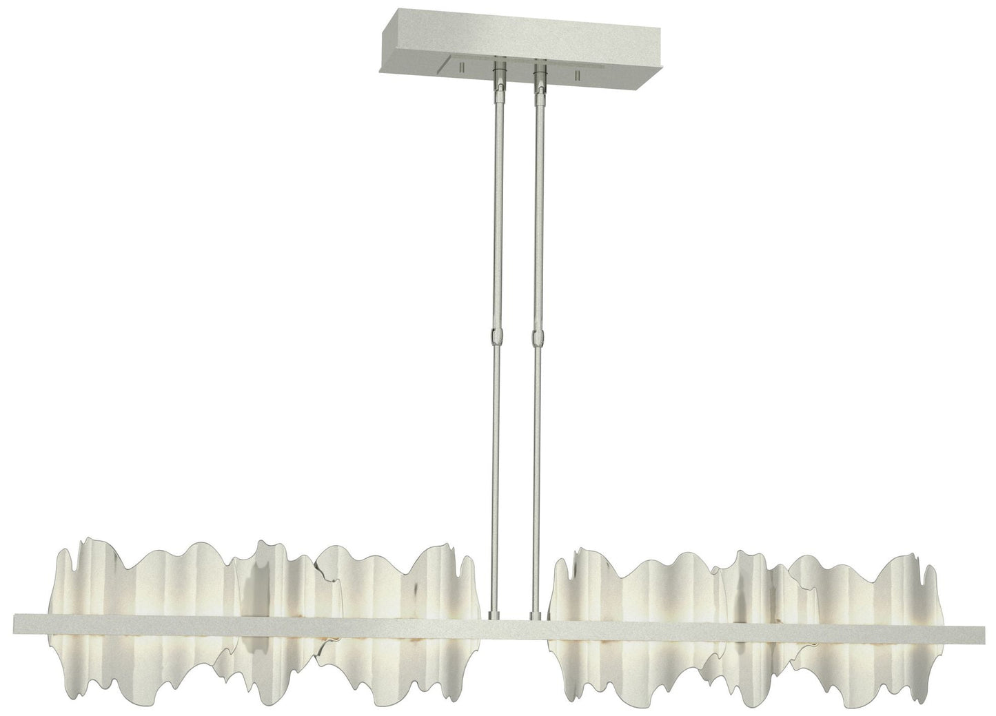 Hildene 51.9" Sterling & Sterling Short LED Pendant
