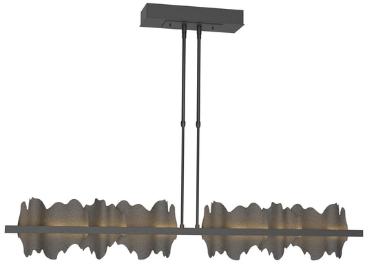 Hildene 51.9" Wide Large Black And Natural Iron LED Pendant