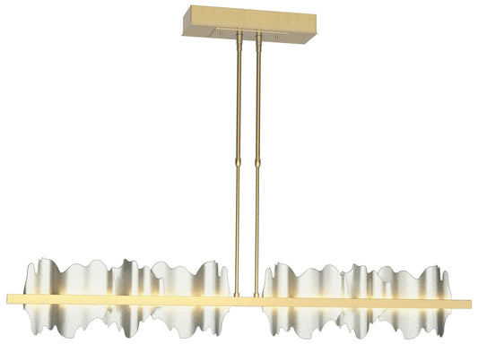 Hildene 51.9"W Accented Large Modern Brass Standard LED Pendant