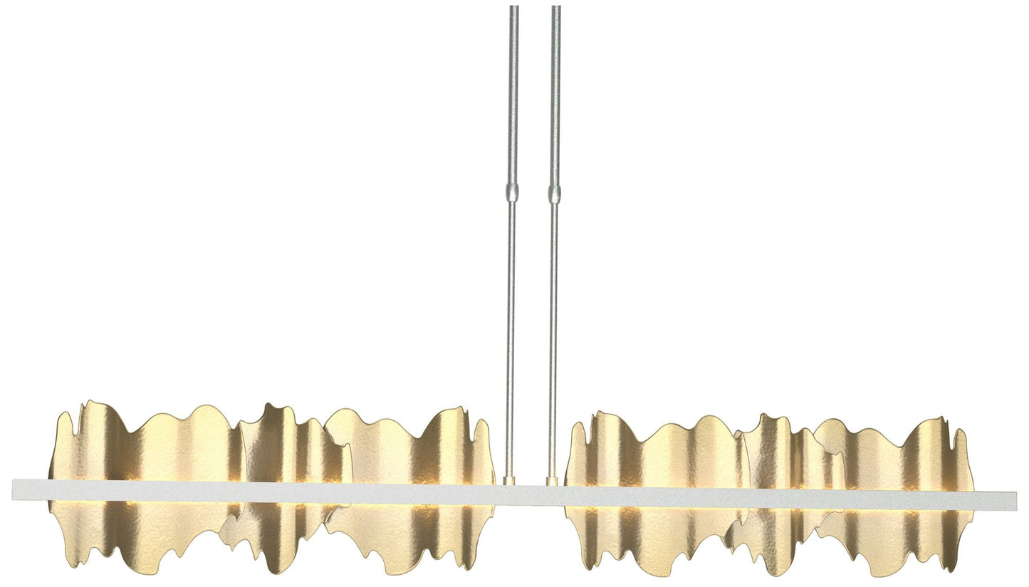 Hildene 51.9"W Modern Brass Accented Large Short Height LED Pendant