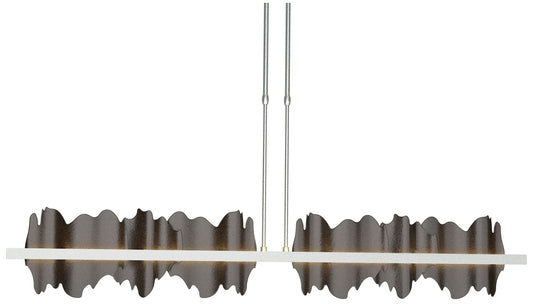 Hildene 51.9"W Oil Rubbed Bronze Accented Long LED Pendant