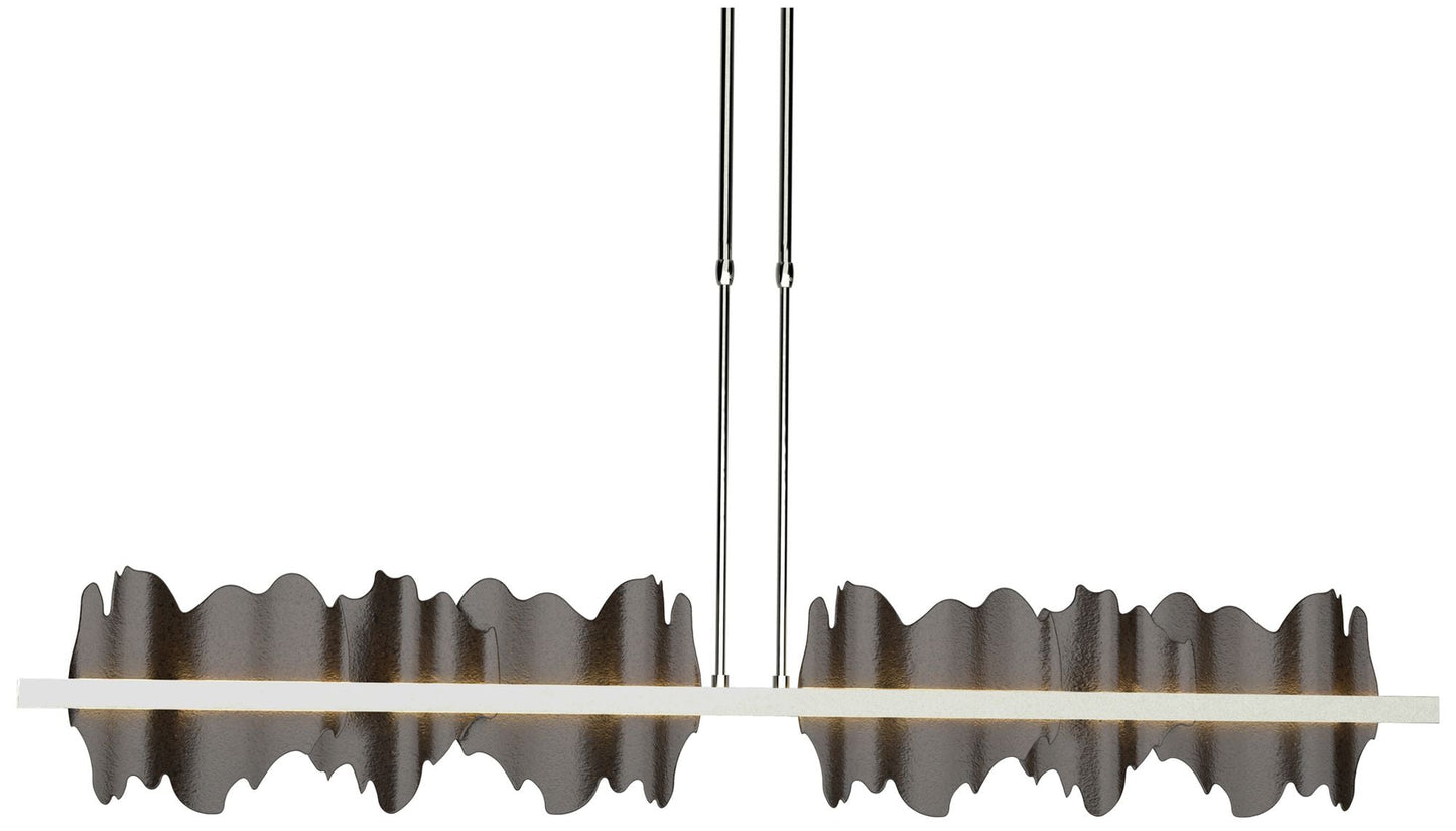 Hildene 51.9"W Oil Rubbed Bronze Accented Sterling Short Height LED Pe